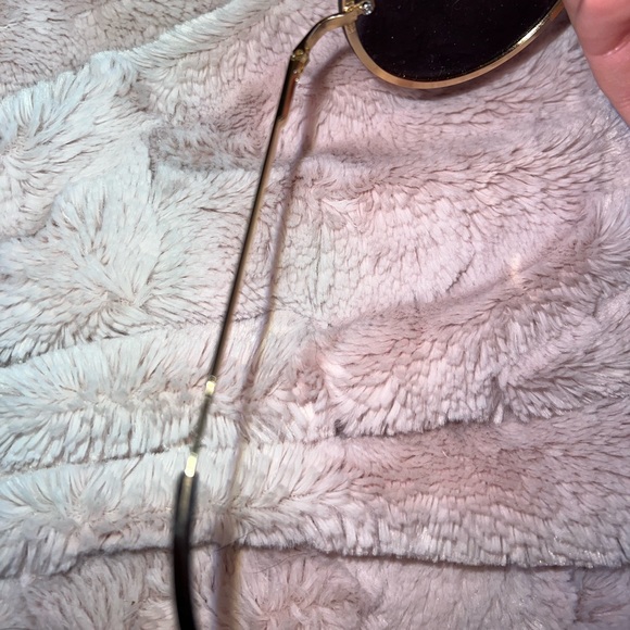 Anthropologie Round Sunglasses Hippie Boho Style LIKE NEW black & gold main image 2